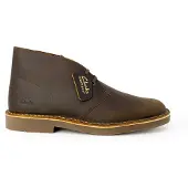 Clarks for man. 26166785 Desert Bt Evo leather ankle boots brown (43), Flat, Laces, Casual