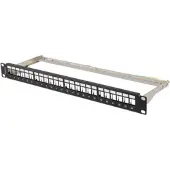Lanberg PPKS-0924-B, Kaapelipakkaus, Galvanoitu teräs, Musta, 1 kpl, 700 g