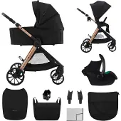 Kinderkraft Vesto 2 3-in-1 Yhdistelmävaunut, Black