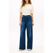 Tommy Hilfiger Gold Button Long Ss Tee - Cream - S