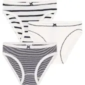 Petit Bateau Alushousut musta / valkoinen