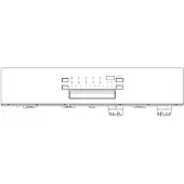 Electrolux ohjauspaneeli, inox, AEG, EDW1850, 590mm 8088621399