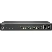 SonicWALL Switch SWS12-10FPOE, hallinnoitu PoE+ -kytkin, musta