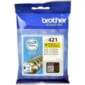 Brother LC421Y -mustekasetti, keltainen