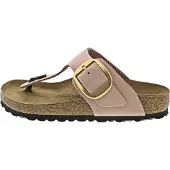 Birkenstock Varvastossut 'Gizeh Lenb' kulta / roosa / musta