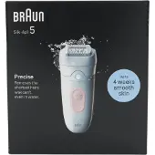 Braun Silk-épil 5 5-000, Vaaleanpunainen, Valkoinen, 28 pinsettiä, MicroGrip, 0,5 mm, Akku, Sisäänrakennettu akku (225069)