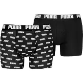 Puma Men Everyday Logo Print Boxers - Black - XL