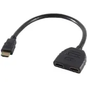 Microconnect 2-porttinen HDMI – 2x HDMI -jakaja, 20 cm, musta