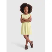 ONLY Kmgdrea S/S Detail Dress Jrs - Yellow - 104