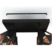 Eglo Carlton 4-os 7 4x40W 37x37cm antiikkikupari/musta 251502