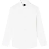 Armani Exchange for man. XM001587AF16631U0009 Shirt Logo Jacquard white (L), Casual, Cotton, Classic, Long sleeve