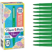 Papermate PAPER MATE kuitukärkikynät Flair B Green 12 kpl