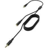 NZXT Chat Cable -audiosovitinkaapeli streamaukseen, musta