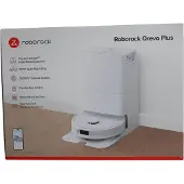 Roborock Qrevo PLUS, Pussiton, Musta, Valkoinen, Pyöreä, Pölypussi, 0,33 L, 63 dB (5074350EG722509)