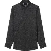 Armani Exchange for man. XM002280AF13235FC304 Technical black shirt (XL), Casual, Viscose, Long sleeve