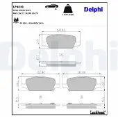 Delphi Jarrupalasarja (4kpl), levyjarru LP4010