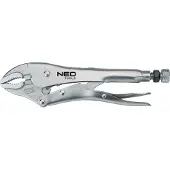 Neo Tools 250 mm yleiskäyttöiset lukkopihdit, pyöreät leuat