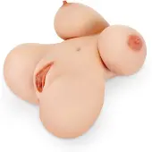 PDX Big Titty - realistinen torso suurilla rinnoilla - vaalea