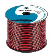 Cabletech kaiutinkaapeli CCA 0.20mm musta/punainen