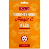 Beauty Formulas Brightening Vitamin C -kasvonaamio, kirkastava C-vitamiinilla, 1 kpl