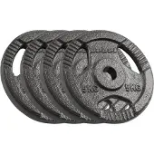 Rebel Obciążenie żeliwne zestaw 4x5kg 20kg otwór 31mm talerz z uchwytami