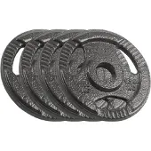 Rebel Obciążenie żeliwne zestaw 4x1.25kg 6kg otwór 31mm talerz z uchwytami