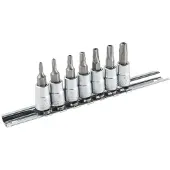Topex Kärki ja hylsysarja 39D378; 1/4''; T10-T40; 7 kpl.