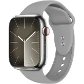Crong Liquid - Apple Watch -ranneke 44/45/46/49 mm (Harmaa)