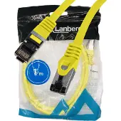 Lanberg PCF8-10CU-0100-Y, 1 m, Cat8.1, S/FTP (S-STP), RJ-45, RJ-45, Keltainen