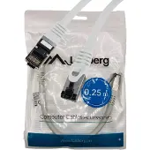 Lanberg PCF8-10CU-0025-S, 0,25 m, Cat8.1, S/FTP (S-STP), RJ-45, RJ-45, Harmaa