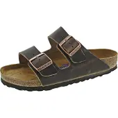 Birkenstock Arizona Oiled Nubuck Leather Soft Footbed Regular Tabacco Brown Sandaalit 44