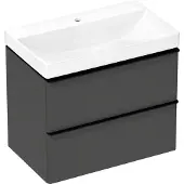 Hansgrohe xelu q wash basin 800/480 with tap hole without ov