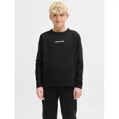 Jack & Jones Junior Collegepaita musta / valkoinen