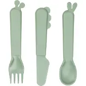 Done by Deer Friends Lasten Aterimet 3-pack, Green
