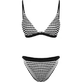 Trendyol Bikini musta / valkoinen