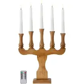 Markslöjd - Rydboholm Adventtikynttelikkö 5 Lamppua 53 cm Ruskea