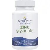 Nordic Naturals Sinkkiglysiini, 20 mg - 60 kapselia