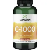 Swanson Health C-vitamiini ja ruusunmarjat 1000 mg - 250 kapselia