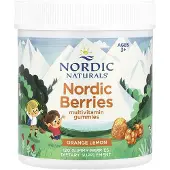 Nordic Naturals Pohjoismaiset Marjat Monivitamiini, Alkuperäinen maku - 120 kpl purukarkkeja