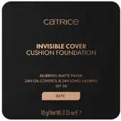 Catrice Invisible Cover Cushion Foundation mattapinnan antava cushion-meikkivoide SPF 30 sävy C027C 10 g