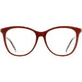 Missoni Lasit - MIS 0021 BURGUNDY KUVIOLLA - Naisille - Punainen (Burgundy kuviolla) - Muovikehys