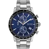 HUGO BOSS Rafale 1513510 miesten kronografi mustalla kellotaululla