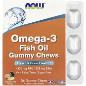 Now , Omega-3 Silliköynnösöljy Gummy Kevyt, Passion Fruit, 36 Gummy Kevyt