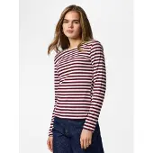 Pieces Pcruka Ls Top Jrs Noos Bc - Burgundy - L