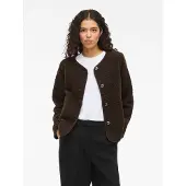 Vila Viada Teddy Jacket - Noos - Brown - 36