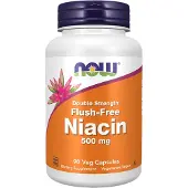 NOW,NOW Foods,NOW,NOW Foods Niasiinipitoisuus Flush-Free, 500 mg (kaksinkertainen vahvuus) - 90 kasviskapselia