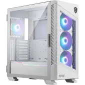 MSI MPG VELOX 100R -miditornikotelo ikkunalla ja RGB-valaistuksella, valkoinen