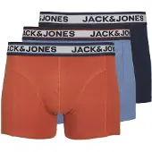 Jack & Jones Bokserishortsit 'JACMarco' vaaleansininen / tummansininen / vaaleanharmaa / tummanoranssi