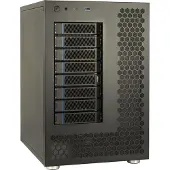 Inter-Tech NAS-8, HDD-kotelo, 2.5/3.5", PCI Express, 12 Gbit/s, Hot-swap, Musta (88887392)
