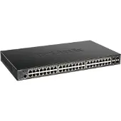 D-Link verkkokytkin - DGS-1250-52XMP/E - 48 PoE-porttia - 4 SFP+ 10G-porttia - 176 Gbps